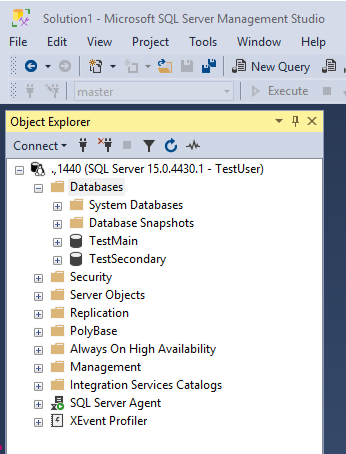 sql server management studio